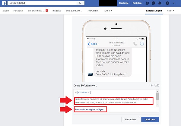 Automatische Facebook-Antworten, Facebook Antworten automatisieren, Facebook Autoresponder