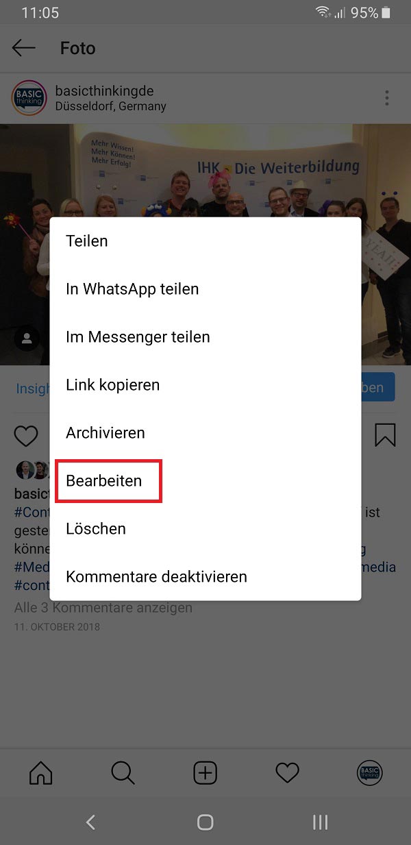 Instagram ALT-Tag, alternative Bildbeschreibungen bei Instagram