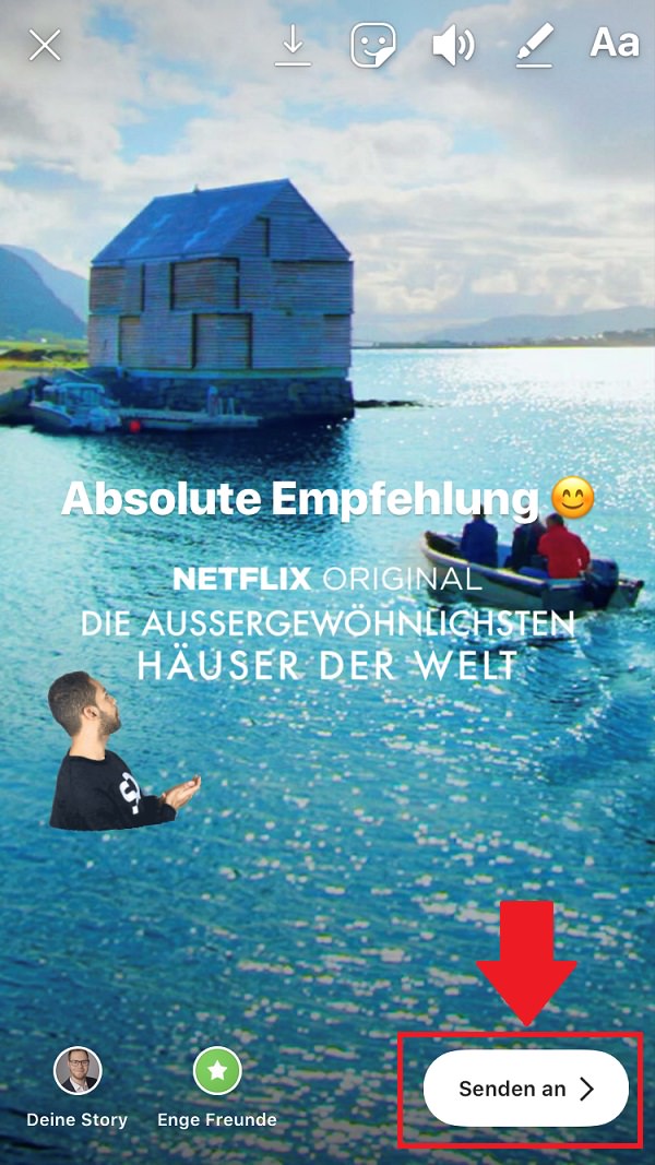 Netflix, Netflix-Empfehlungen teilen, Netflix-Tipps teilen, Netflix via Instagram teilen