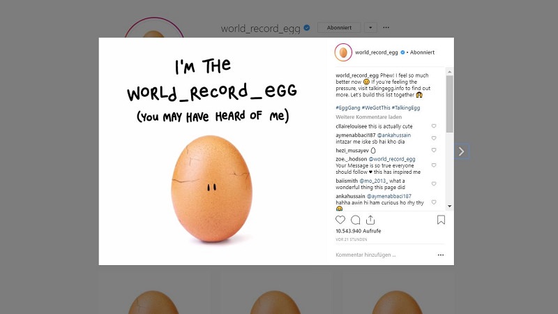 World Record Egg, Chris Godfrey