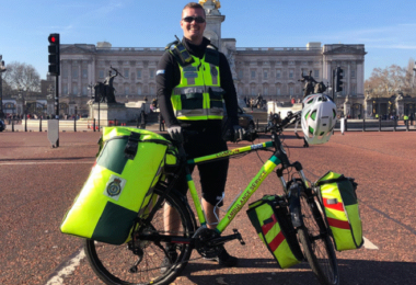 Fahrradsanitäter der Cycle Response Unit London