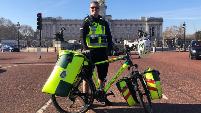 Fahrradsanitäter der Cycle Response Unit London