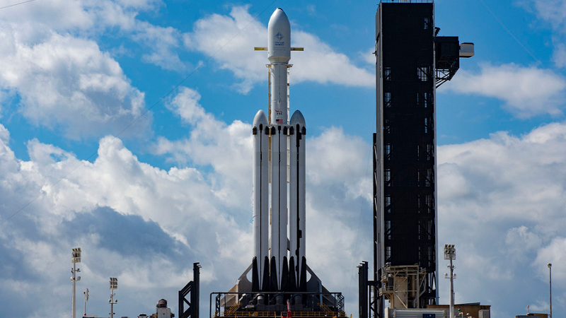 Falcon Heavy wartet auf Startsignal