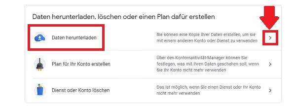 Google-Daten herunterladen, Google Daten Download, was weiß Google über mich, Gewusst wie