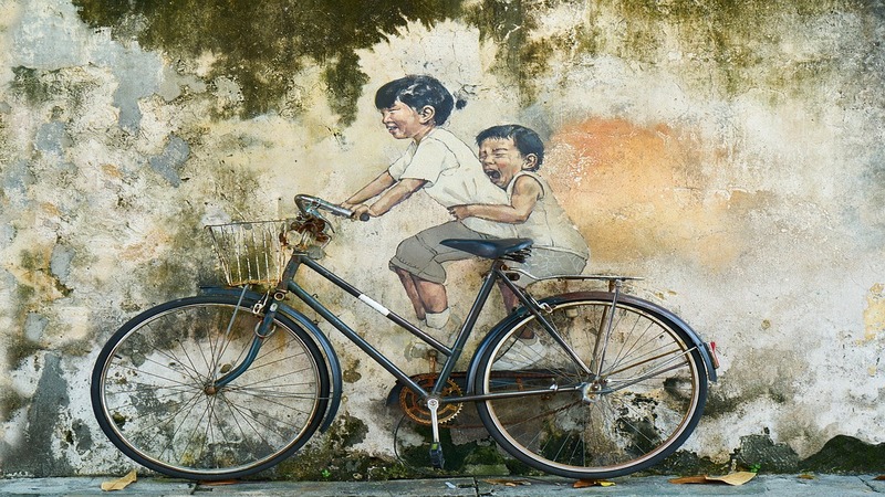 Kinder, Fahrradfahrer