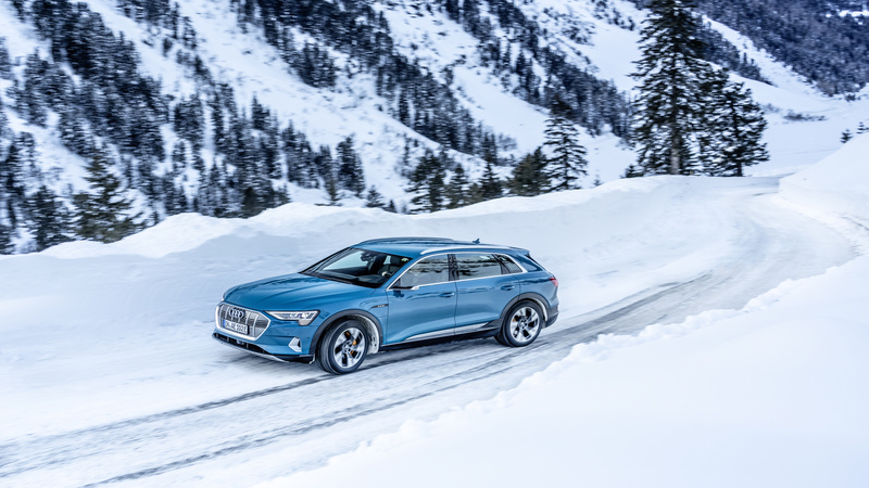Audi E-Tron im Schnee