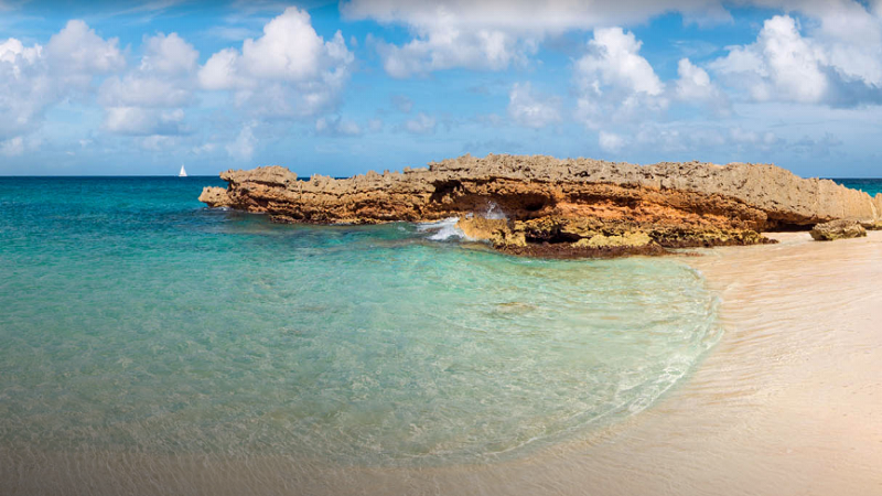 Anguilla Karibikinsel Strand