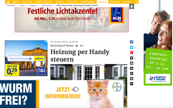 Werbung Online Medien Banner Advertorials