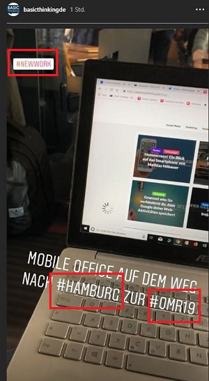 Instagram Stories, Instagram Story, Reichweite Instagram Stories, Hashtags Instagram Stories, Hashtag-Tag, Hashtag-Tags