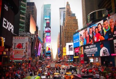 Werbung Advertorial New York Time Square