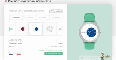 Withings Move Fittness-Uhr HealthMate App