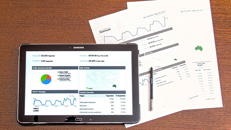 Analyse, Analytics, Google, Tablet, Statistiken, Google-Werbung