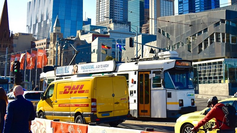 DHL, Logistik, Melbourne, Australien, Transporter, Online-Handel, E-Commerce