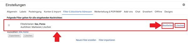 Gmail, Gmail-Spamfilter einstellen, Gmail Spam Filter erstellen, Google Mail, Google