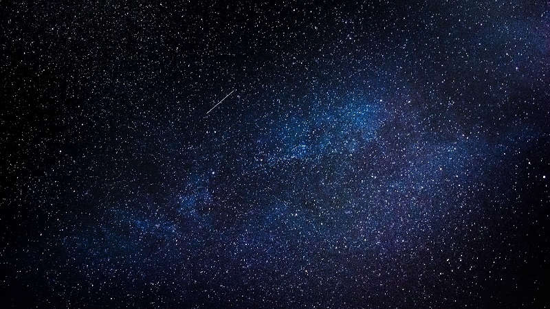 Nachthimmel Milchstraße Sternschnuppe