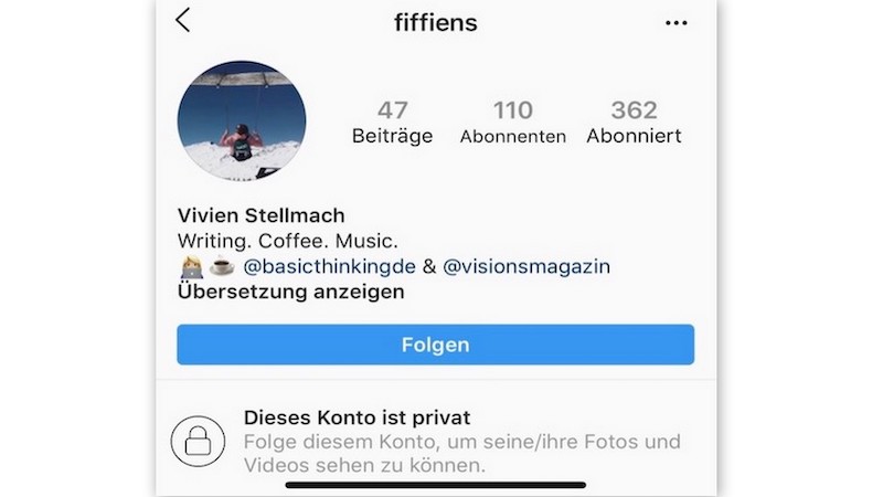 Instagram, Privatsphäre, Instagram privat nutzen