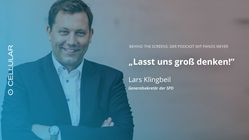 Lars Klingbeil, SPD, Panos Meyer, Behind the Screens, Podcast