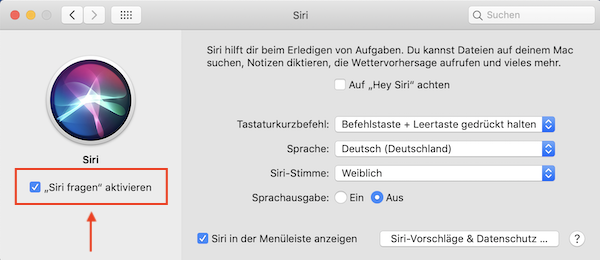 Siri, Siri deaktivieren, Mac, Apple, Sprachassistent