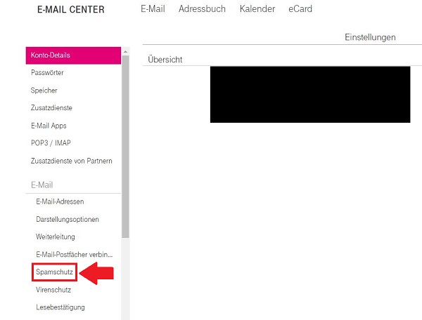 T-Online-Spamfilter einstellen, Spamschutz T-Online, Virenschutz T-Online, Telekom E-Mail