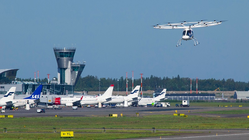 Volocopter, Flugtaxi, Lufttaxi, Flughafen, Helsinki