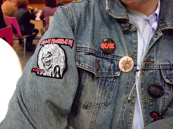 ACDC, Iron Maiden, Rock, Kutte, Jeansjacke, Festival, Aufnäher