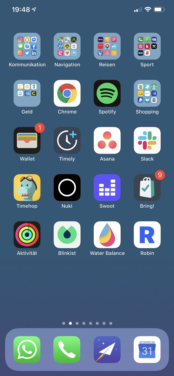 Sachar Klein, Hypr, hypr, Kommunikation, Homescreen