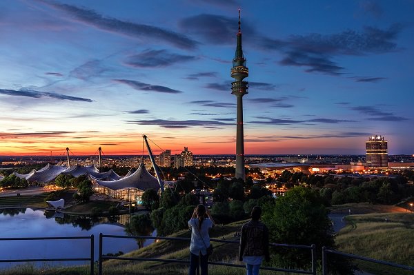 München, Olympiapark, Olympiazentrum, Olympiaturm