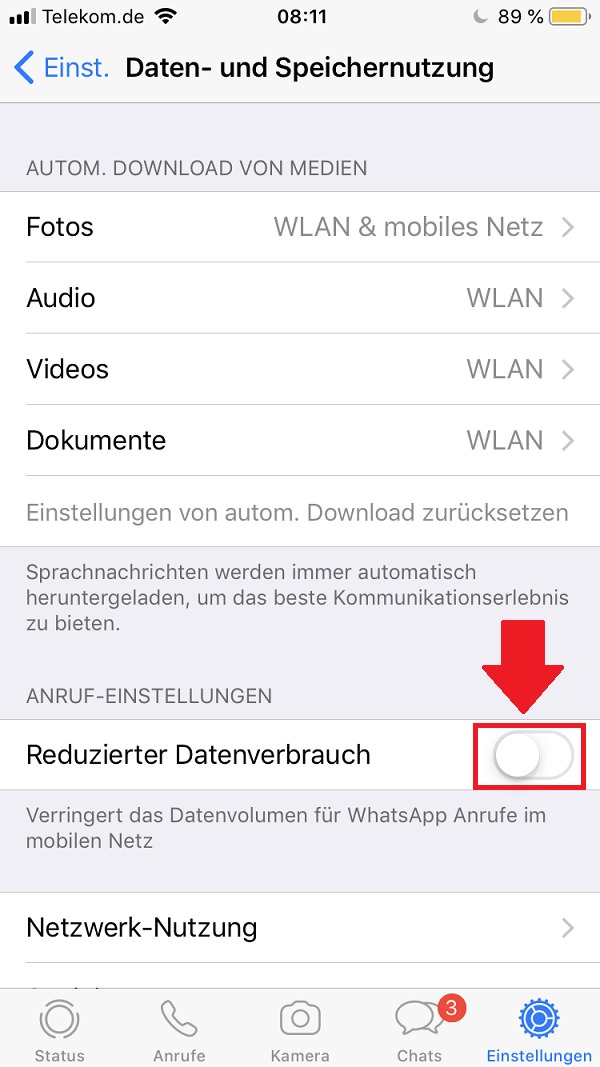 WhatsApp, WhatsApp auf iPhone, WhatsApp-Datenverbrauch, Whatsapp Datenverbrauch, WhatsApp-Datenvolumen, Whatsapp Datenvolumen sparen