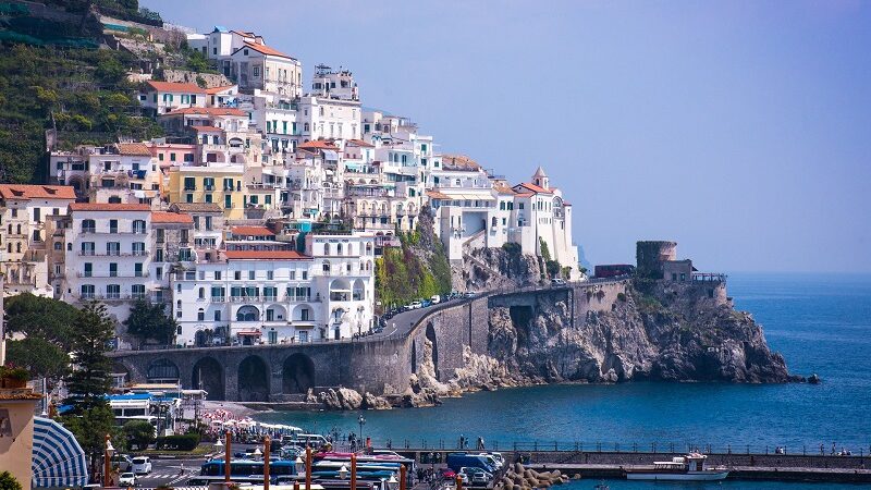 Amalfi, Amalfiküste, Italien, Meer