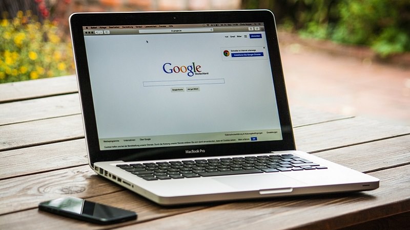 Google, Google-Suche, Macbook, Keyword-Recherche