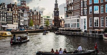 Amsterdam, Niederlande, Kanal