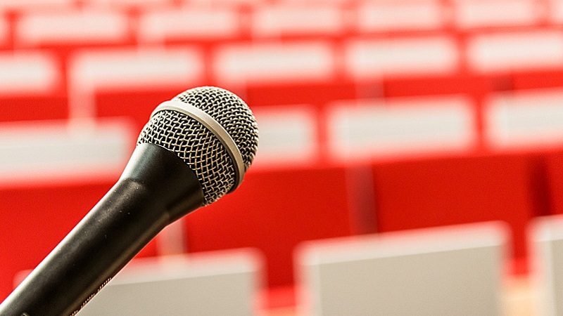 Mikrofon, Rede, Bühne, Präsentation