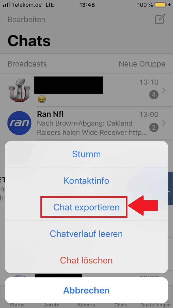 WhatsApp, WhatsApp-Chat exportieren, Whatsapp Chat exportieren, WhatsApp-Chats exportieren