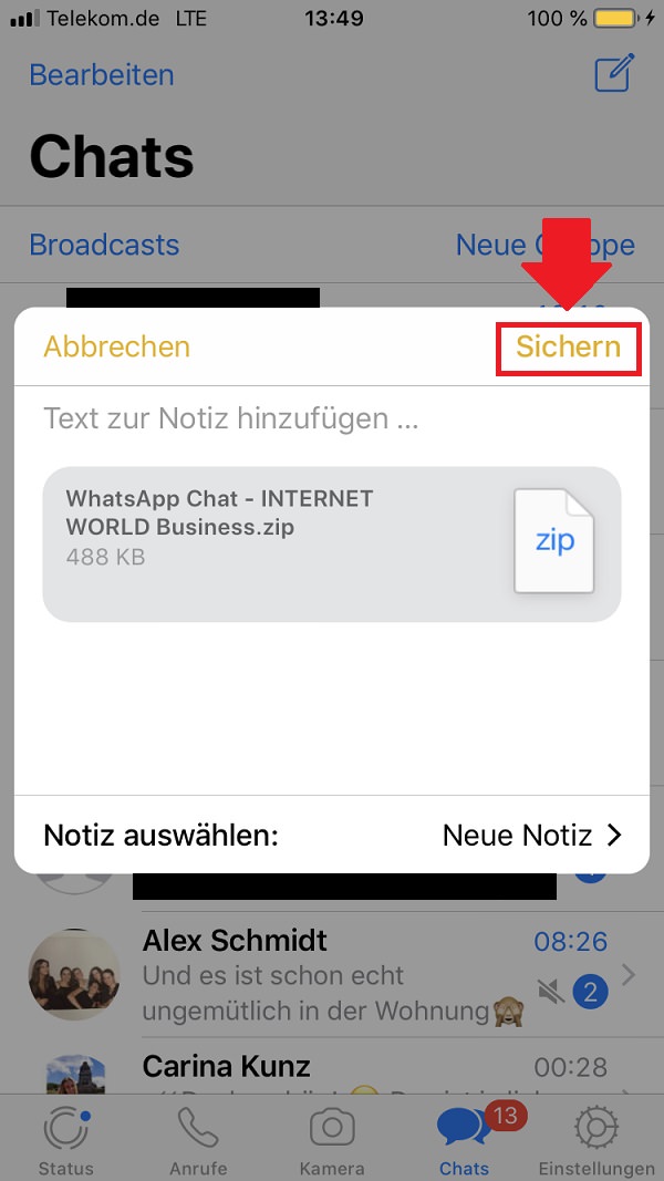 WhatsApp, WhatsApp-Chat exportieren, Whatsapp Chat exportieren, WhatsApp-Chats exportieren