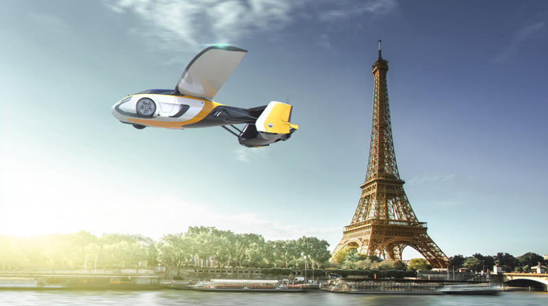 AeroMobil 5.0, Eiffelturm, Paris