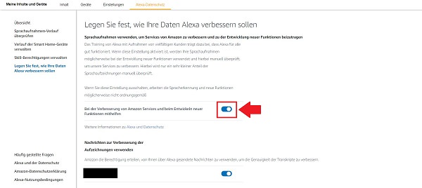 Alexa-Gespräche Auswertung verbieten, Alexa-Gespräche Analyse stoppen, Alexa-Sprachaufnahmen Analyse, Amazon Echo