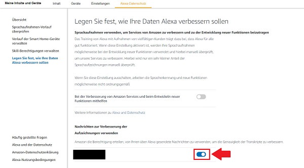 Alexa-Gespräche Auswertung verbieten, Alexa-Gespräche Analyse stoppen, Alexa-Sprachaufnahmen Analyse, Amazon Echo