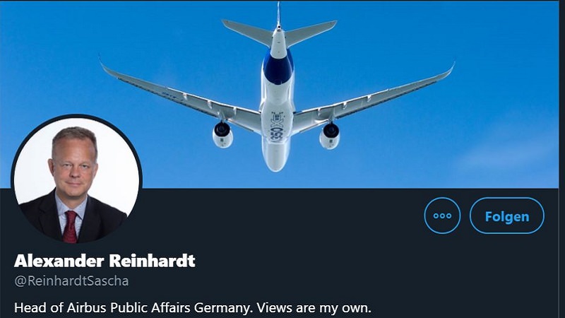 Alexander Reinhardt, Airbus, Corporate Influencer