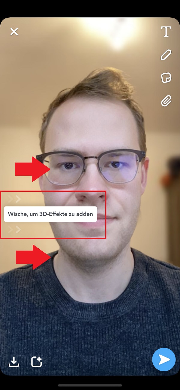 3D-Snaps erstellen, Snapchat, Snapchat 3D Snaps erstellen