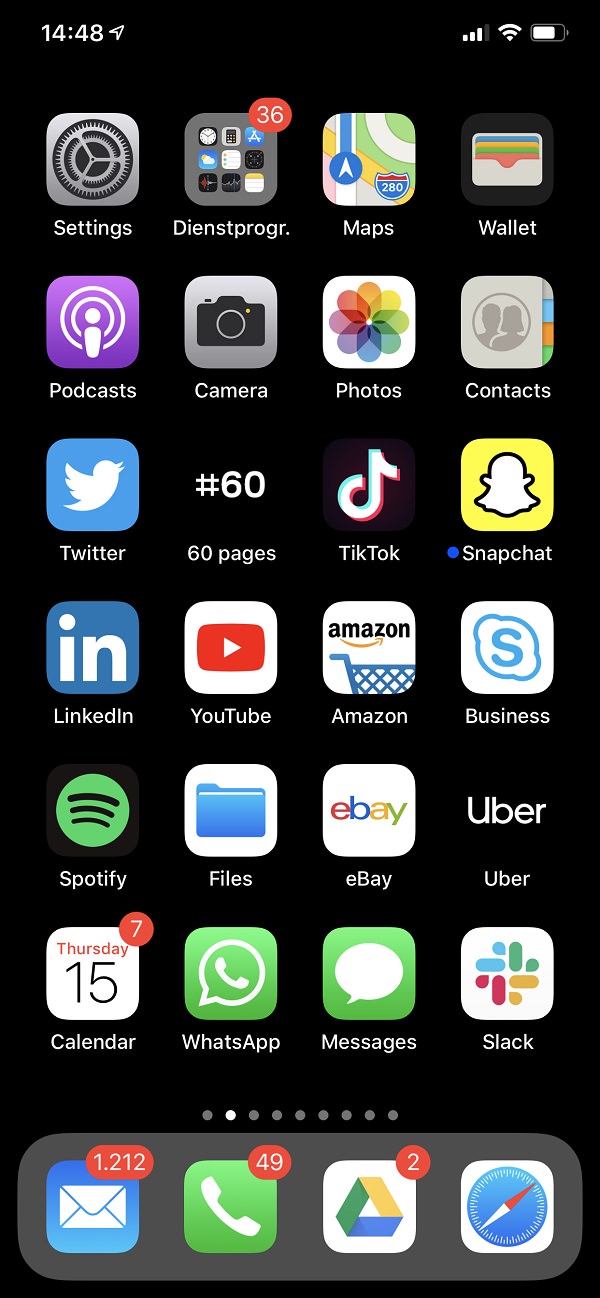 iPhone, Apple, Homescreen, Apps, Brian O'Connor, rethink, Rethink