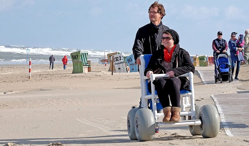 Ostfriesland, Langeoog, Strandrollstuhl, AG Leichter Reisen