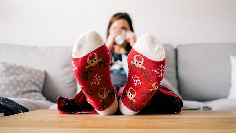 Rentier, Rentiersocken, Weihnachten, Christmas, Streaming, Sofa, Amazon Prime im Dezember