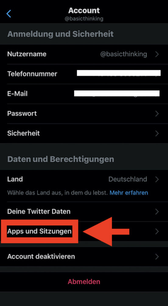 Twitter-Konto, Drittanbieter-Apps, Datenschutz, Gewusst wie