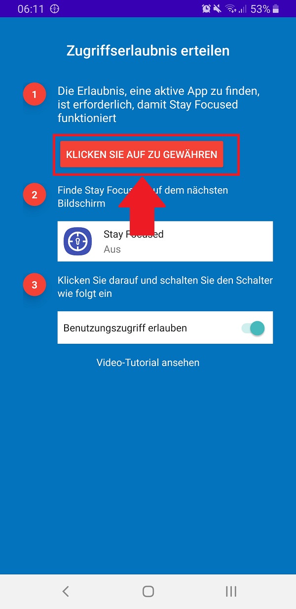 Android App-Limit einrichten, Android App Limit, Stay Focused