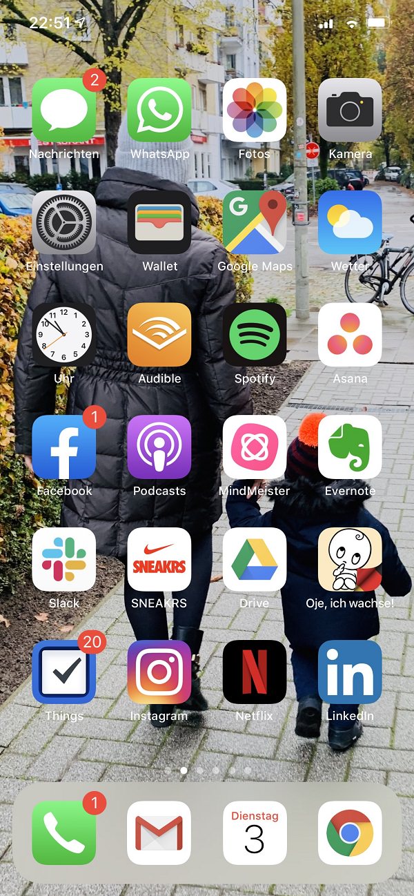 Homescreen, iPhone, iOS, Apple, Apps, Stefan Luther, Etribes