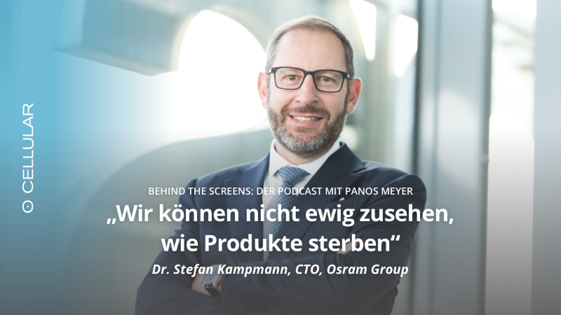 Dr. Stefan Kampmann, Osram, Behind The Screens, Podcast, Digitalisierung, Panos Meyer