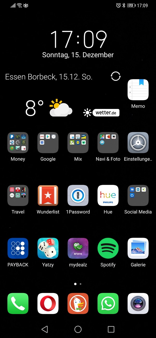 Homescreen, Android, Apps, Smartphone