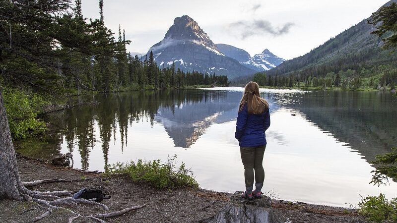 Pray Lake Montana, USA, Landschaft, Natur