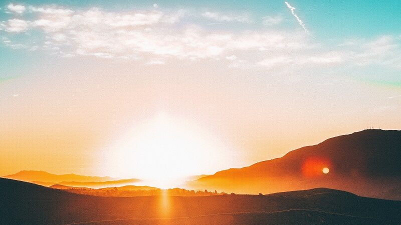 Sonne, Landschaft, Berge