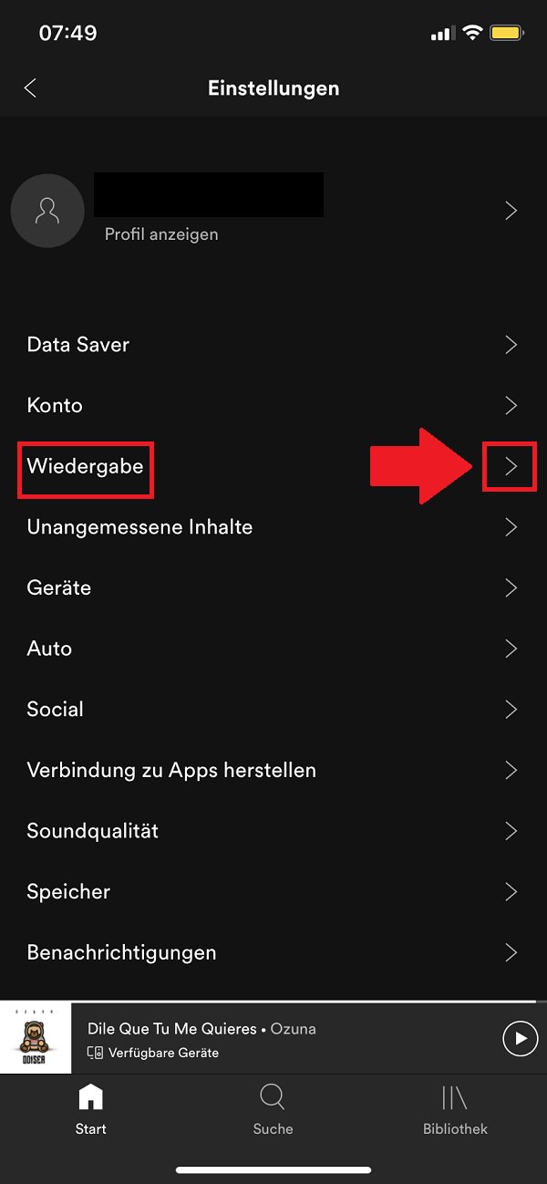 Spotify, Spotify Crossfade aktivieren, Spotify-Übergänge aktivieren